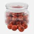 Pritchey Patio Glass Jar w/ Chocolate Basketballs